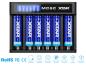 Preview: XTAR MC6C Ladegerät 6-Slot mit Display