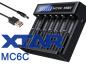 Preview: XTAR MC6C Ladegerät 6-Slot mit Display