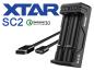 Preview: Xtar SC2 Schnelladegerät 2-Slot für Li-Ion-Akkus mit QC 3.0 Eingang