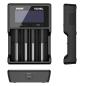 Preview: XTAR VC4SL Ladegerät 4-Slot mit Display QC3
