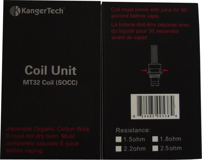 SOCC, 1.5 Ohm Ersatzverdampfer Kangertech, Packung zu 5 Stk.