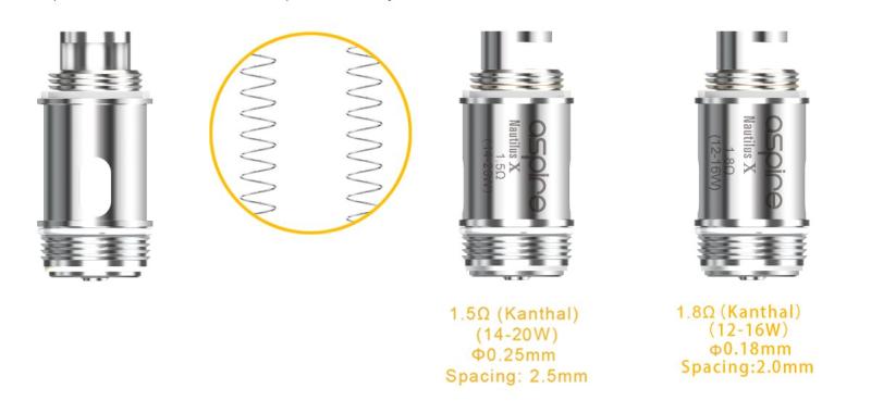 Aspire Nautilus X Coils