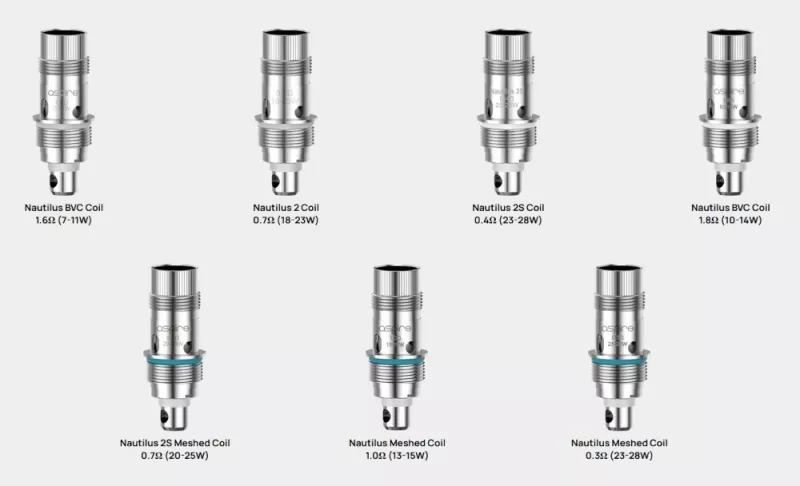 Aspire Coil Mini Mini Triton Nautilus Nautilus 2 BVC 2S Mesh Alle