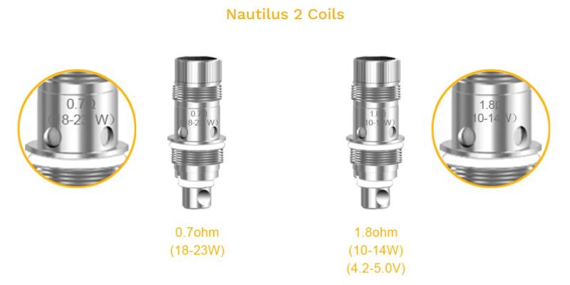 Aspire Coil Mini Mini Triton Nautilus Nautilus 2 BVC 2S