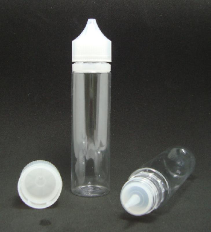 Chubby Gorilla Unicorn Flasche V3 - 60 ml Leerflasche (PET) mit Tröpfler-Spitze