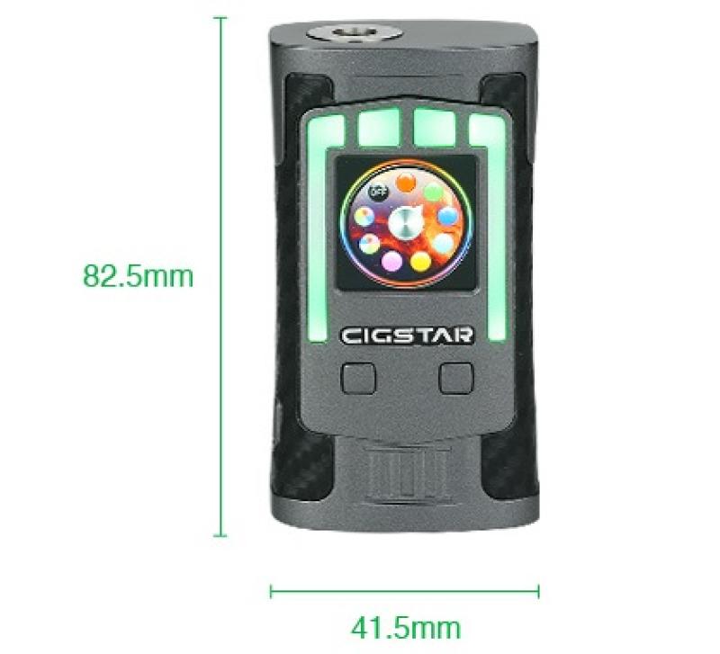 Cigstar Greek Temple Mod WEISS 230W Akkuträger - Aussteller