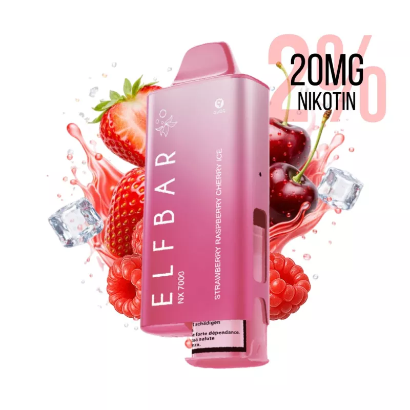 ELFBAR NX 7000 Kit Strawberry Raspberry Cherry Ice