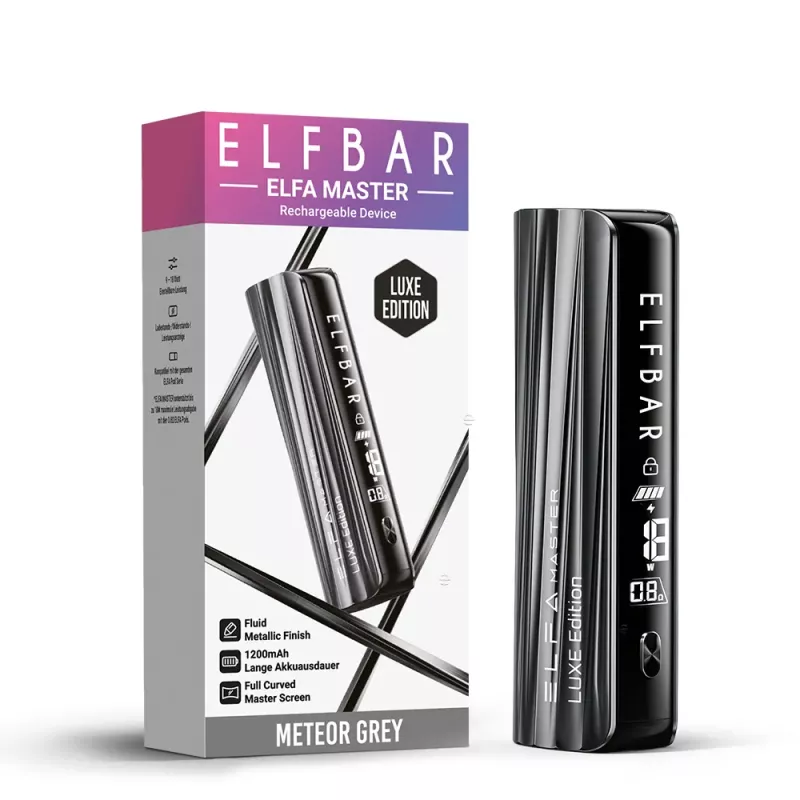 ELFBAR ELFA Master Lux Edition 1200mAh Meteor Grey Box