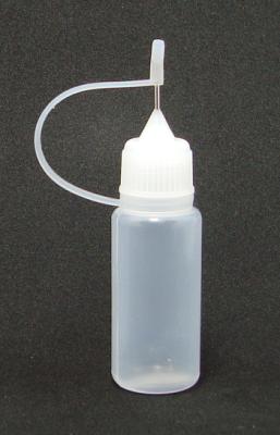 10ml Leerflasche (PE) mit Metall-Spitze / Nadelflasche