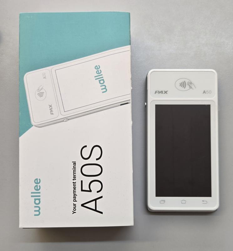 Zahlterminal WALLEE PAX A50S, 4G, WLAN, BT. Neu mit Garantie gem. Beschreibung