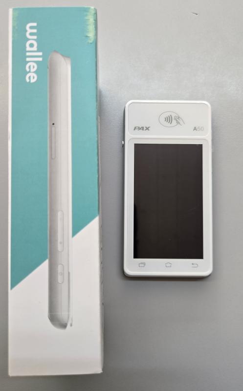 Zahlterminal WALLEE PAX A50S, 4G, WLAN, BT. Neu mit Garantie gem. Beschreibung