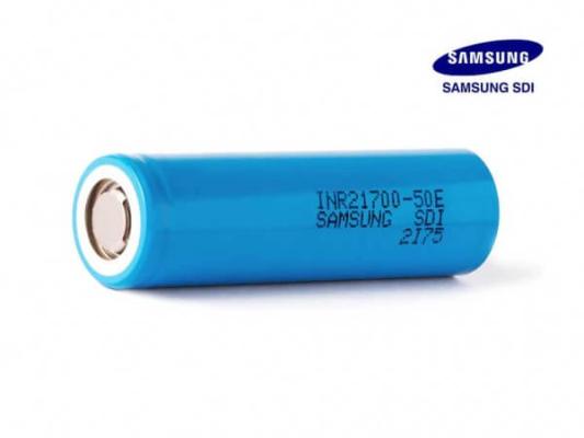 Samsung 21700-50E, 5000 mAh, 15A, unprotected