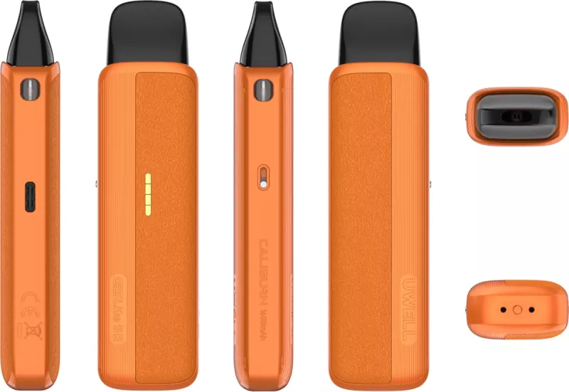 Uwell Caliburn G5 Lite SE Pod Kit 1600mAh Orange Leather Side