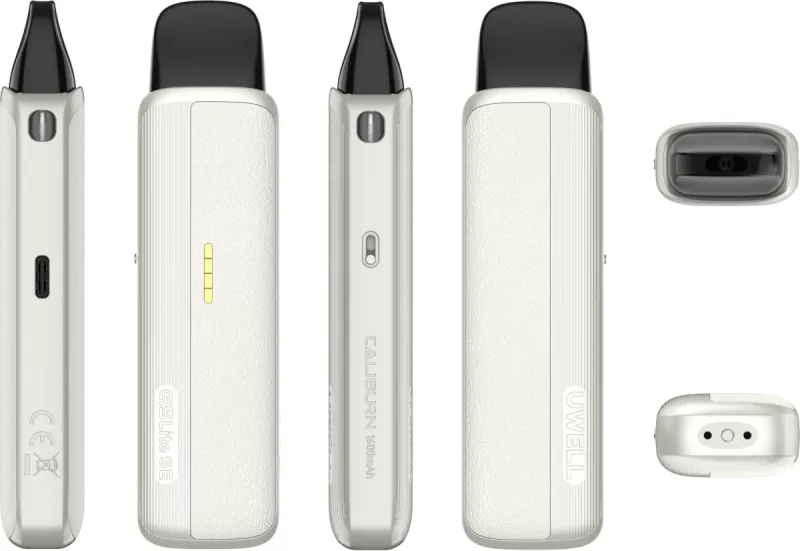 Uwell Caliburn G5 Lite SE Pod Kit 1600mAh White Leather Side