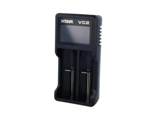 XTAR VC2, Ladegerät 2-Slot mit Display
