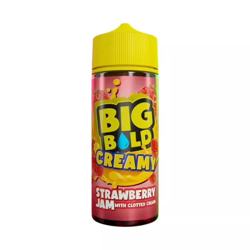 Big Bold Creamy Strawberry Jam with clotted cream - 100ml - Shortfill