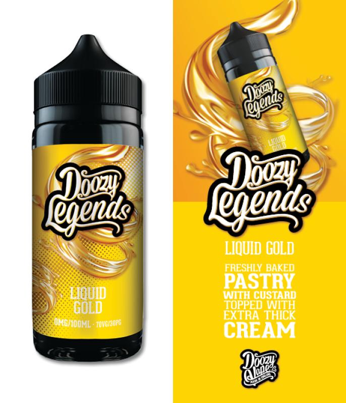 DOOZY VAPE - Doozy Legends - Liquid Gold 120ml Shortfill