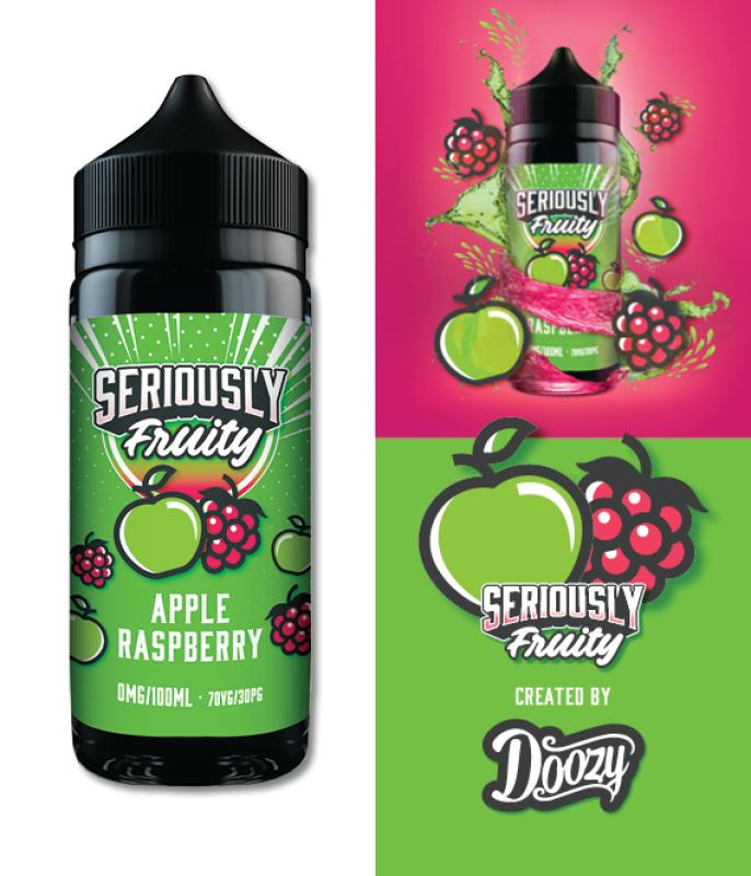 DOOZY VAPE - Seriously Fruity - Apple Raspberry 120ml Shortfill