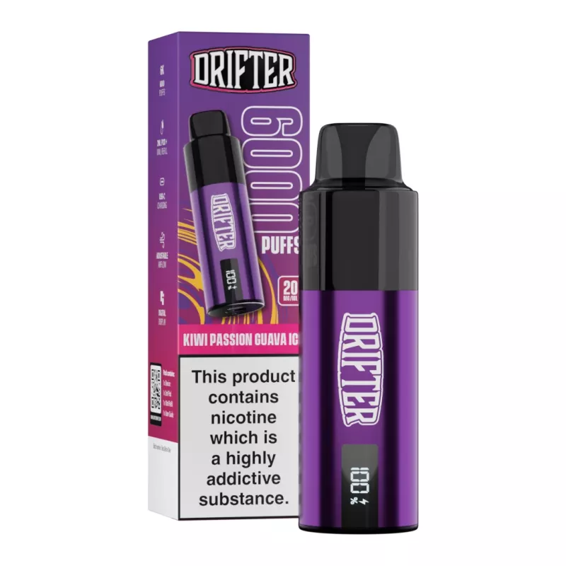 Drifter Bar 6000 Pod Kit V2 - 20mg/ml 12ml Kiwi Passion Guava