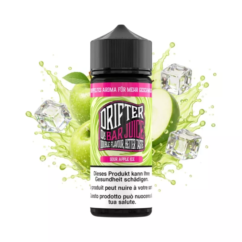 Drifter Bar Juice Sour Apple Ice 120ml Shortfill