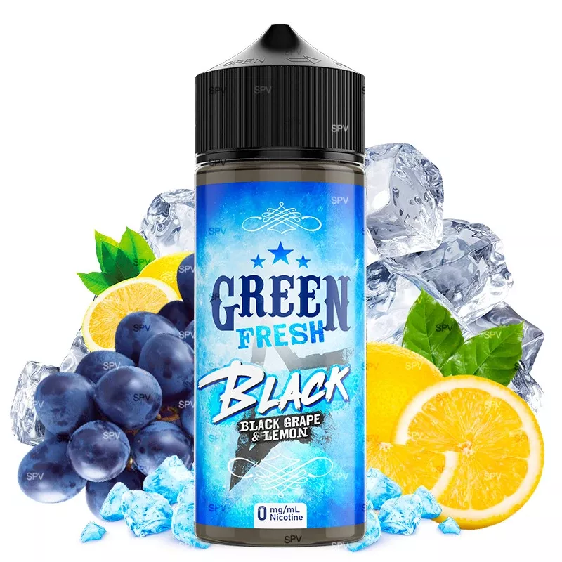 E-Liquid Green Fresh Black by Green Vapes X Fruizee 100ml Shortfill