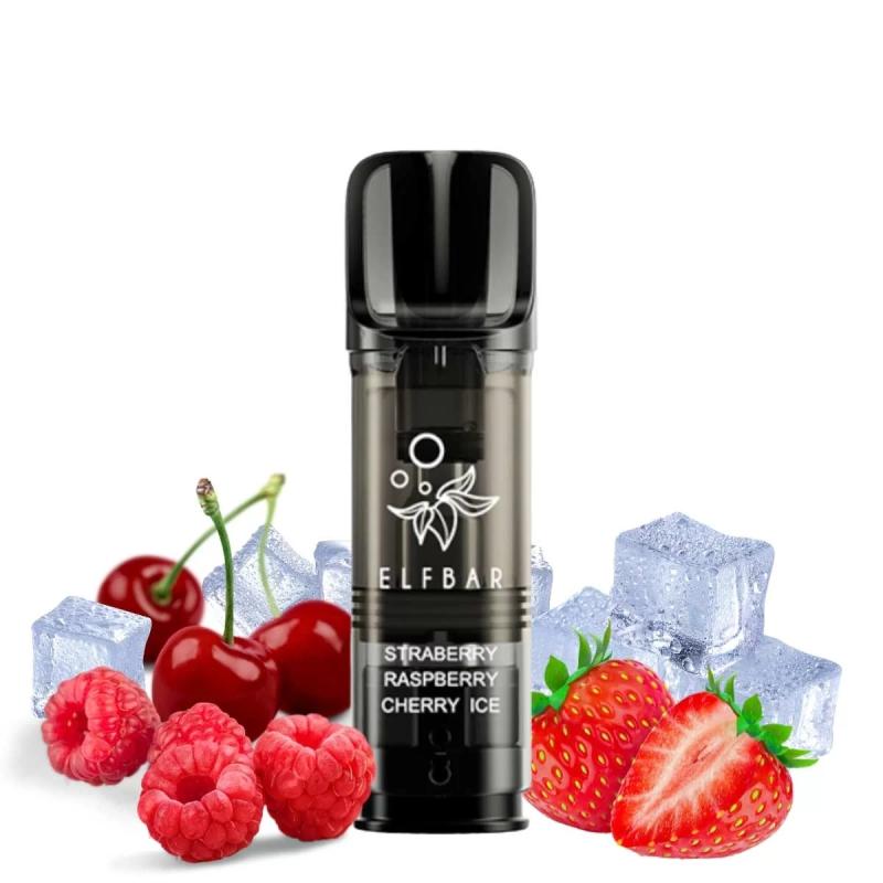 ELFBAR ELFA PRO Pod 2x 2ml 600 Züge Strawberry Raspberry Cherry Ice