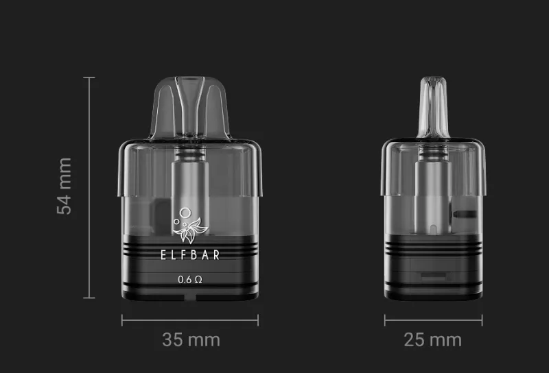 ELFBAR ELFX Mega KIT 2800mAh 10ml Pod Grösse