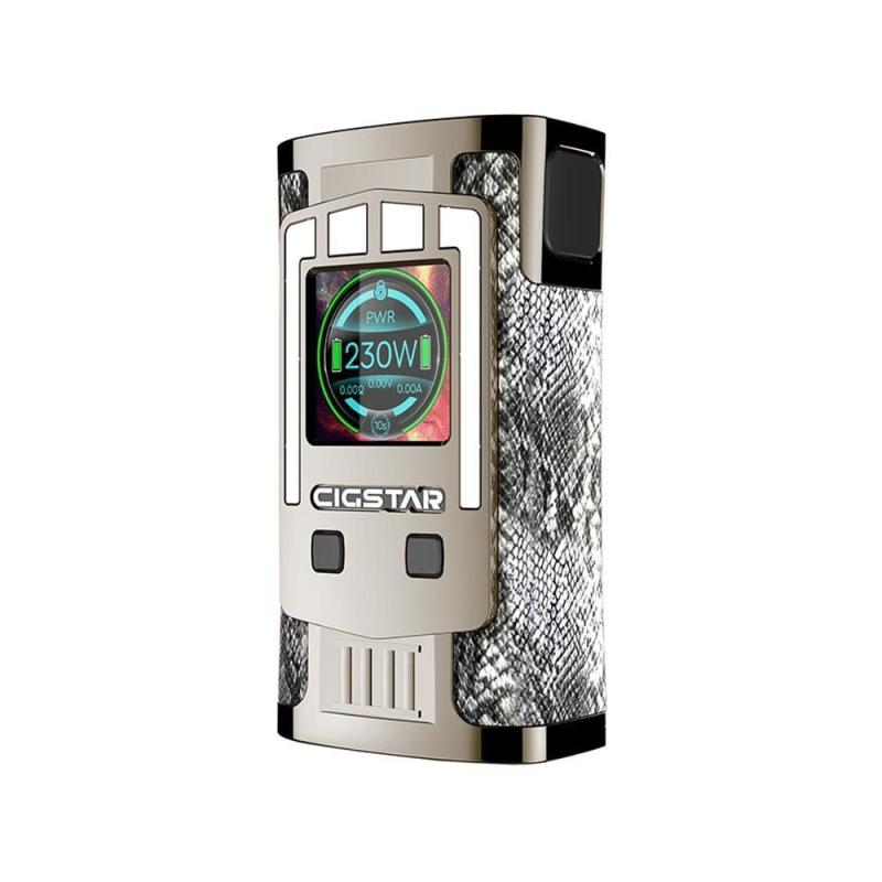 Cigstar Greek Temple Mod WEISS 230W Akkuträger - Aussteller