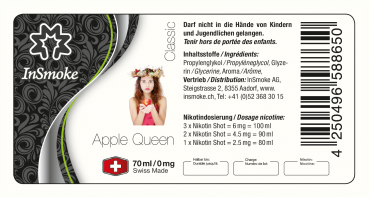 InSmoke, Apple Queen, 70ml