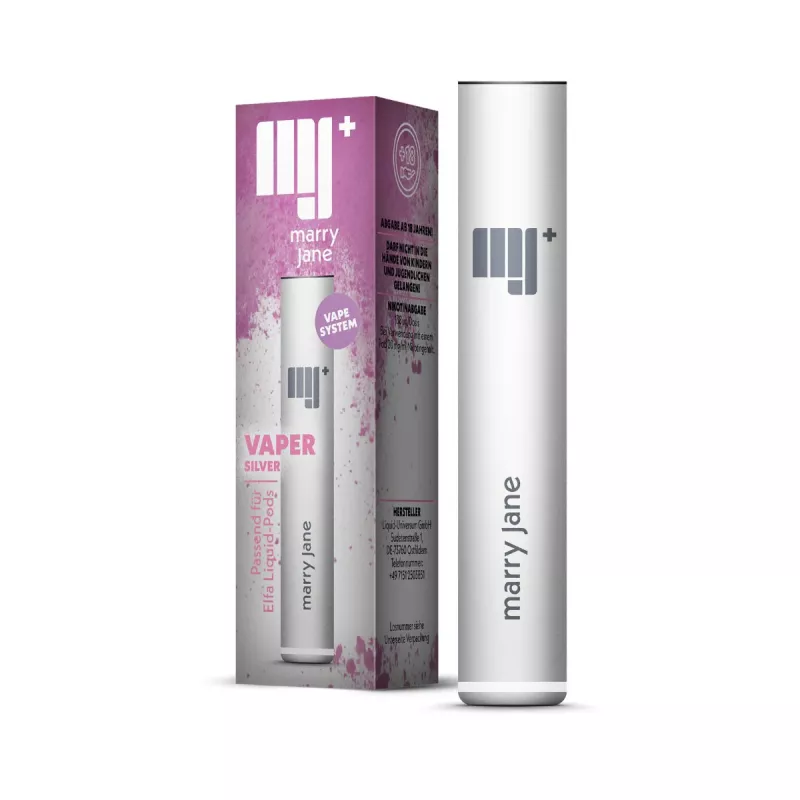 MARRY JANE POD SYSTEM VAPE PEN 500mAh Silver