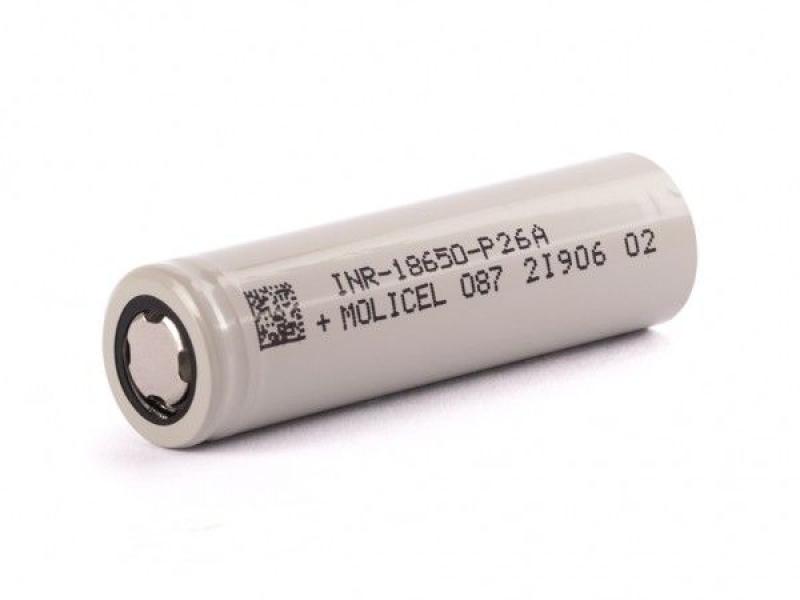 Molicel 18650 2600 mAh 35A unprotected