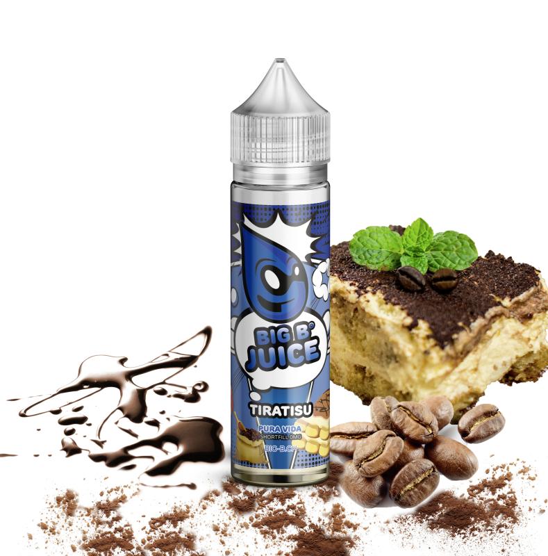 BIG B Juice Pura Vida, Tiratisu (Tiramisu), Shortfill, 50 ml