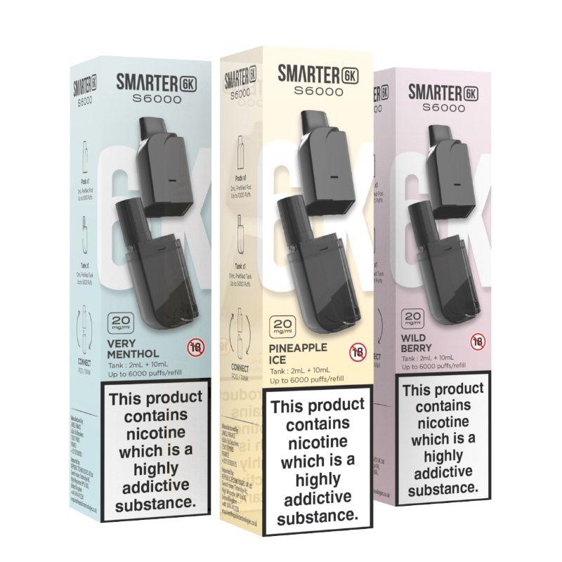 Smarter S6000 Pod 2+10ml 6000 Züge 20mg/ml