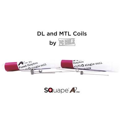 SQuape A[rise] Coils by PC Coils MTL/DL Fused Clapton Coil 0.45 Ohm od. 07 Ohm (2 Stk.)
