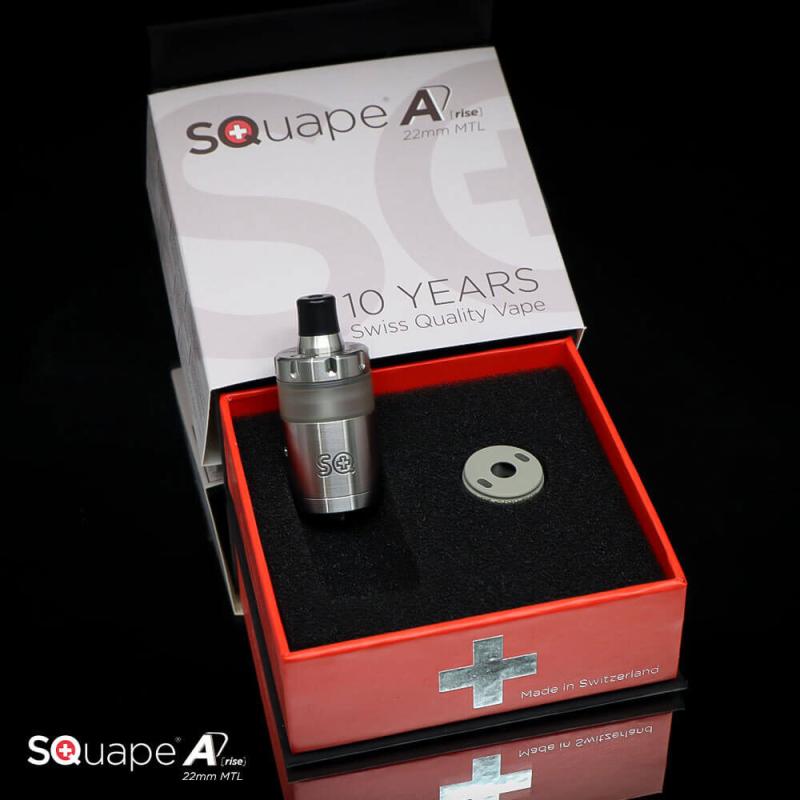 SQuape A[rise] RTA 22mm MTL, SILBER