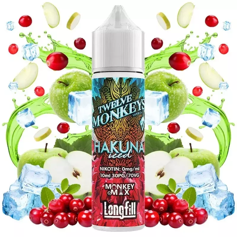 Twelve Monkeys Hakuna Iced 10/60ml Longfill Aroma