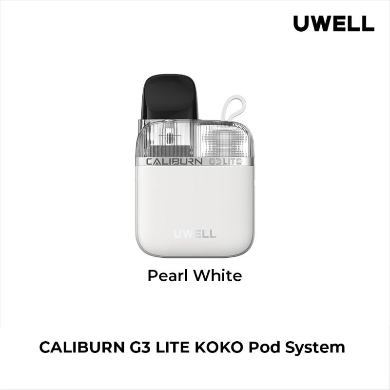 Uwell Caliburn G3 Lite Koko Pod Kit 1200mAh 25W 2.5ml Pearl White