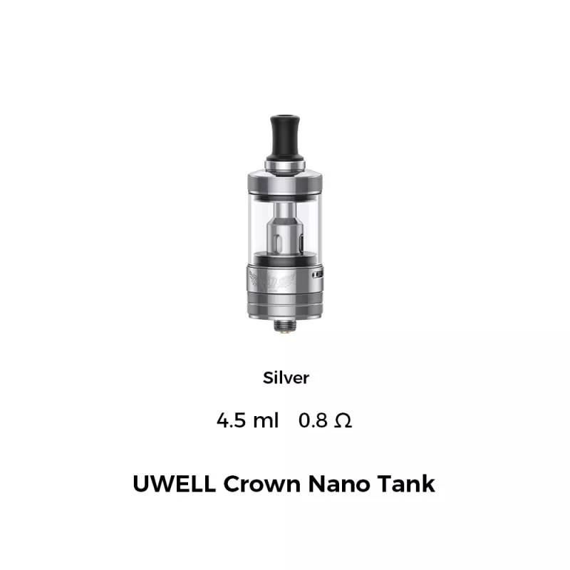 Uwell CROWN Nano Tank 4.5ml Silber