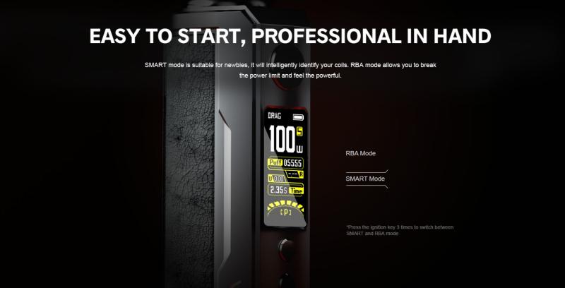 Voopoo DRAG X Plus Professional Edition Mod 100W 21700