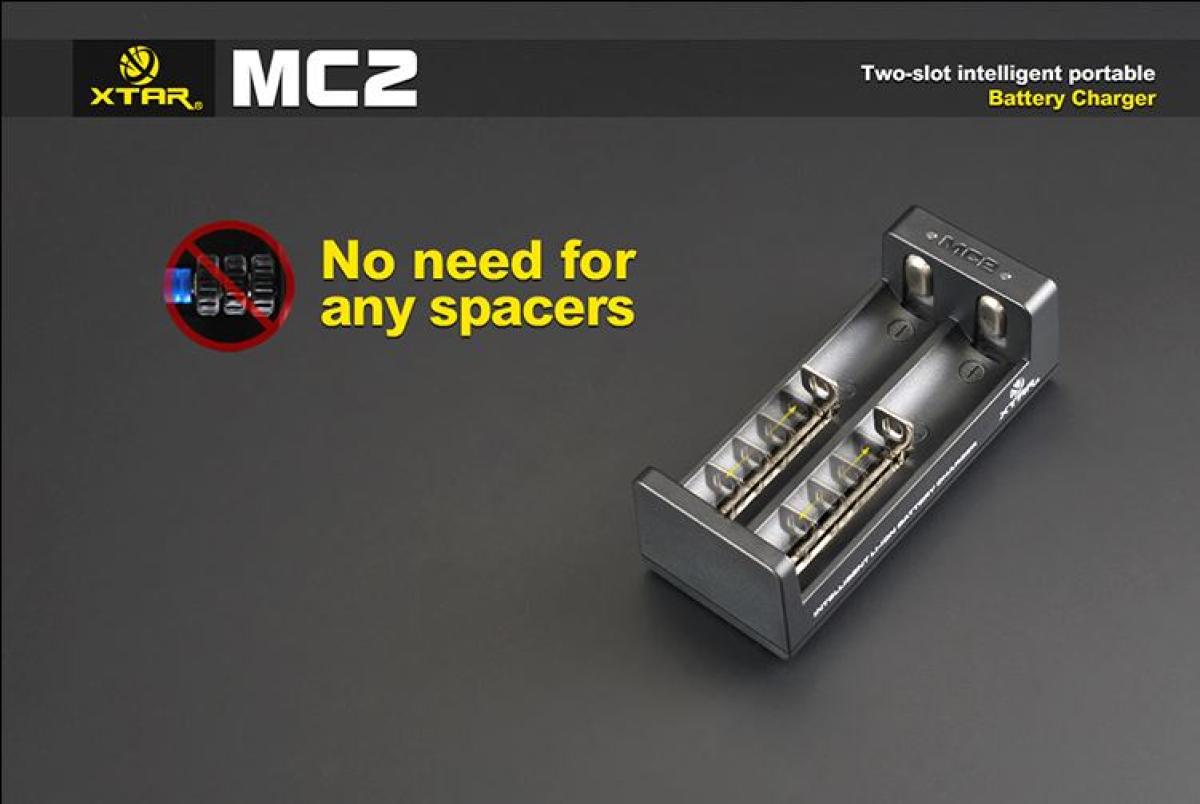XTAR MC2 Ladegerät, 2-Slot