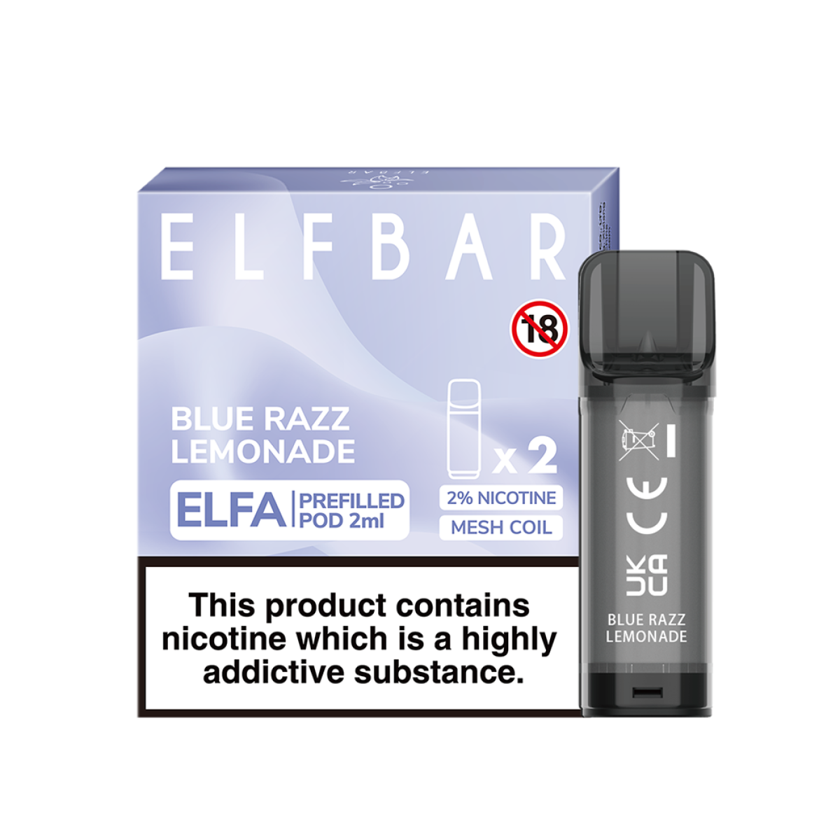 ELF BAR, ELFA Pod, 2x 2ml, 20mg/ml, 600 Züge