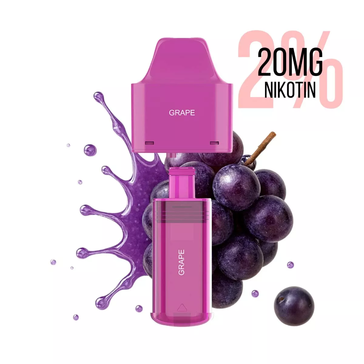 Ersatz Pod und Flasche zu NX 7000 Kit Grape