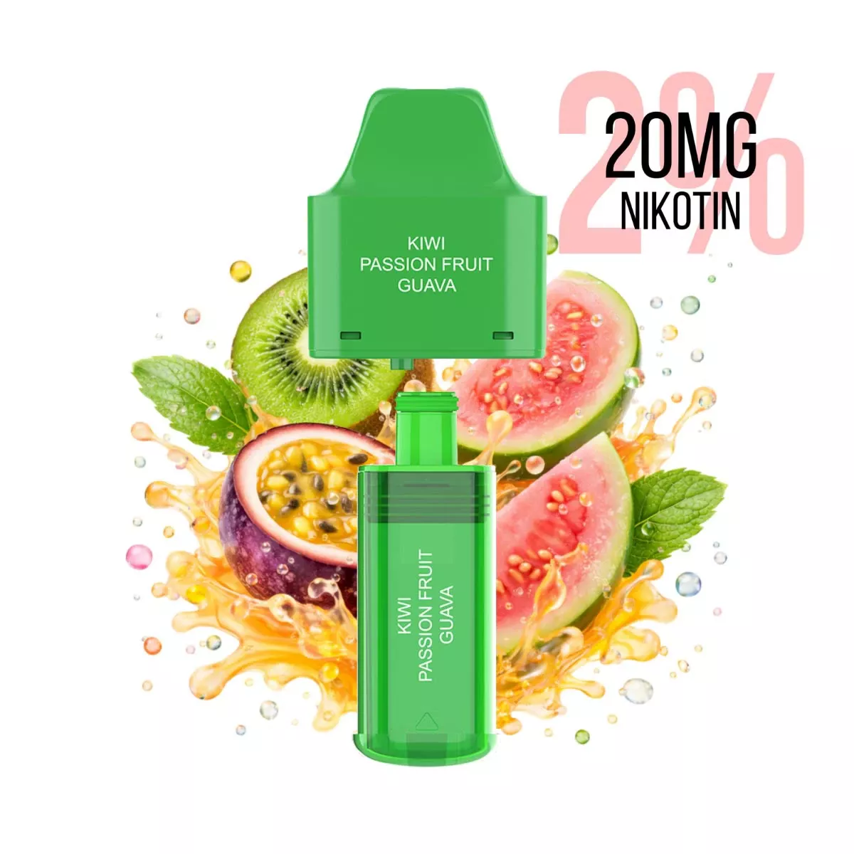 Ersatz Pod und Flasche zu NX 7000 Kit Kiwi Passion Fruit Guava