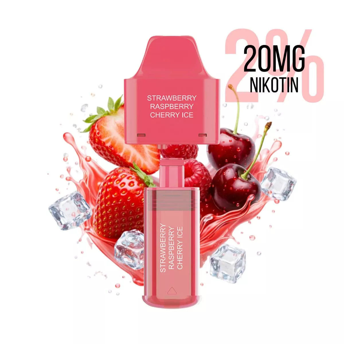 Ersatz Pod und Flasche zu NX 7000 Kit Strawberry Raspberry Cherry Ice