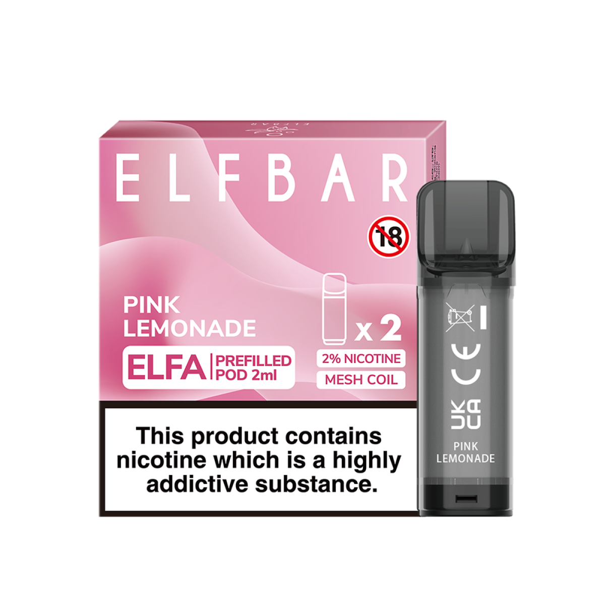 ELF BAR, ELFA Pod, 2x 2ml, 20mg/ml, 600 Züge