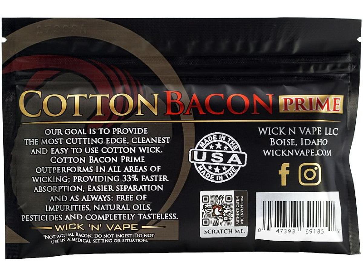 Wick n Vape, Prime Cotton Bacon, 10 Stk./Pack