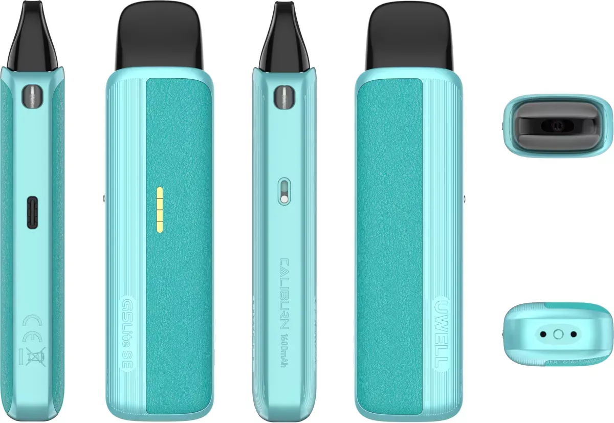 Uwell Caliburn G5 Lite SE Pod Kit 1600mAh Blue Leather Side