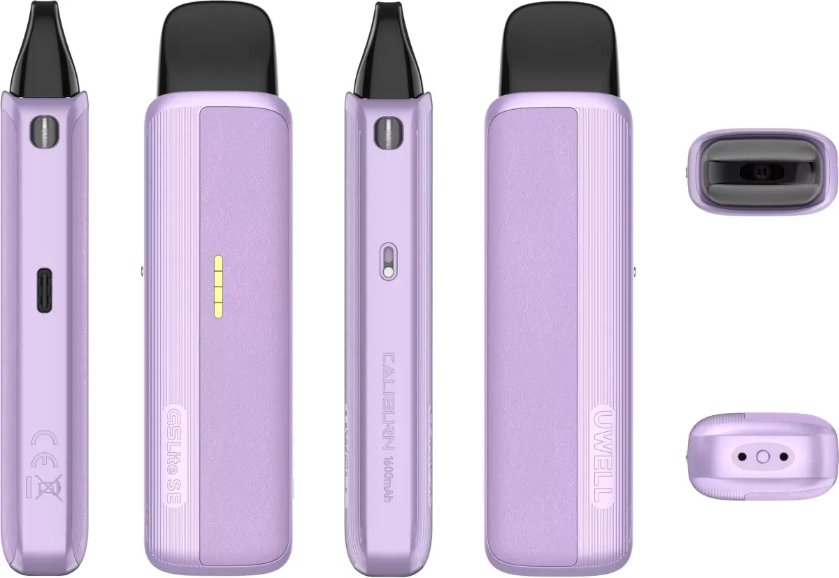 Uwell Caliburn G5 Lite SE Pod Kit 1600mAh Purple Leather Side