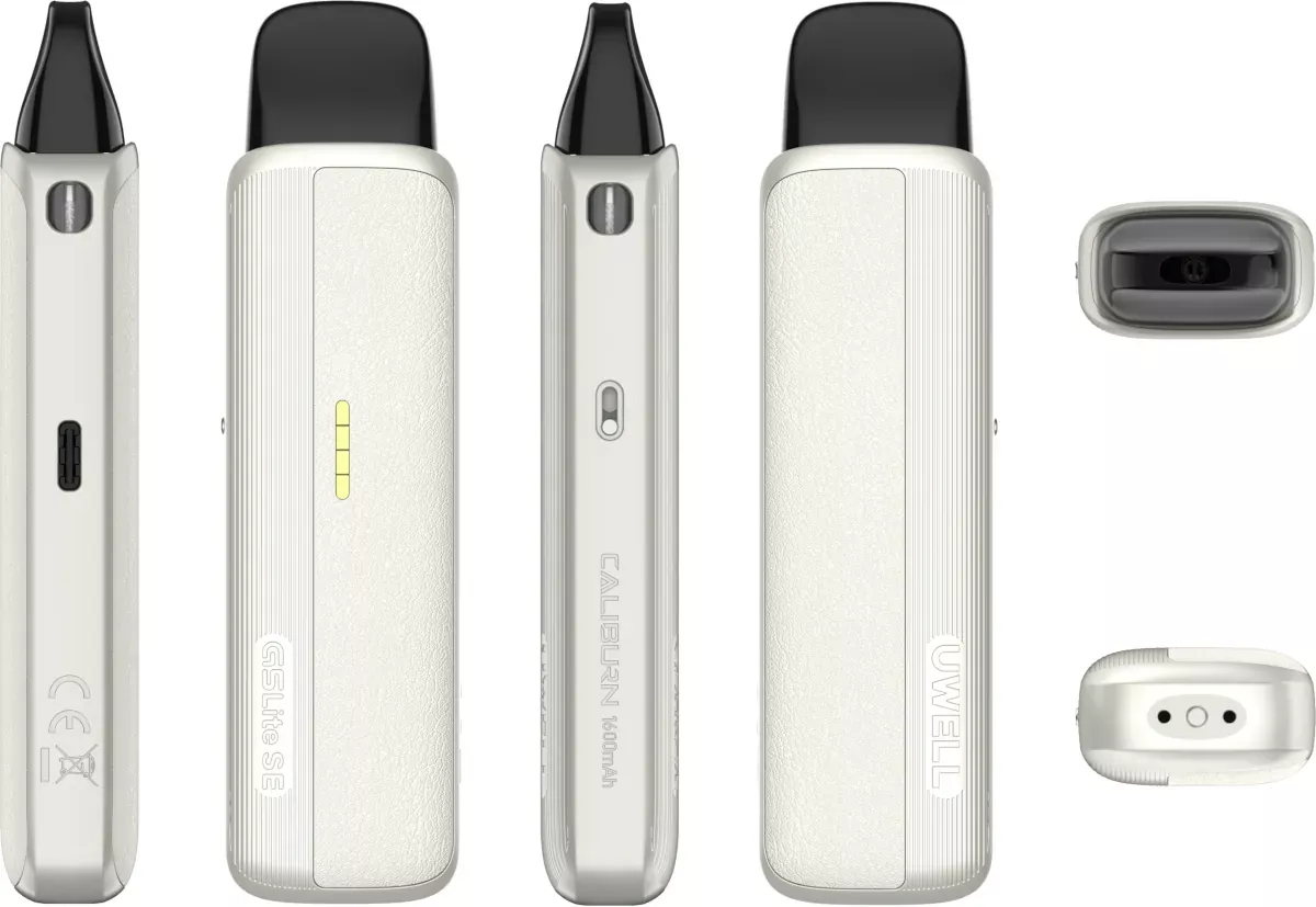 Uwell Caliburn G5 Lite SE Pod Kit 1600mAh White Leather Side
