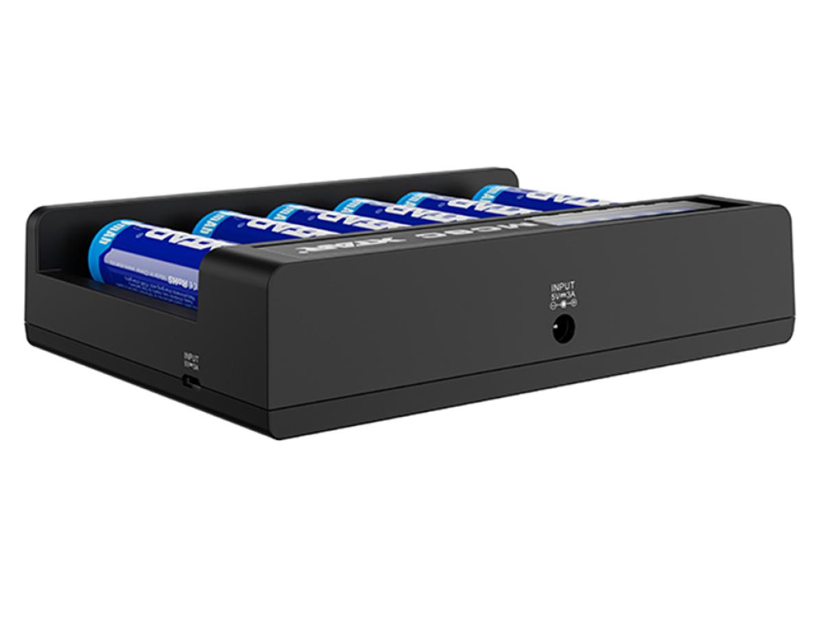 XTAR MC6C Ladegerät 6-Slot mit Display
